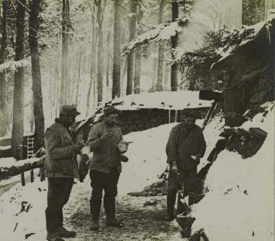Camp turenne la soupe des alpins 03 mars 1916