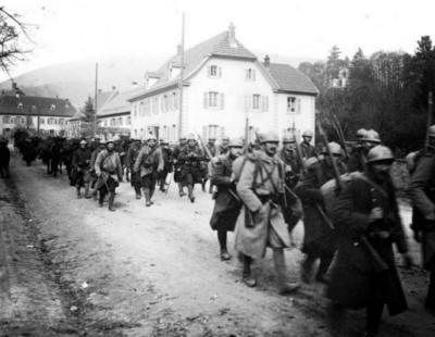 St amarin troupes en mouvement 1915